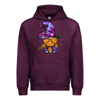 Mauve Wine witch gnome with broom Urban Hoodie - BundleAndBundleShop