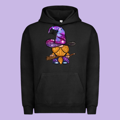 Witch Gnome With Broom Urban Hoodie Designed By Bundleandbundleshop