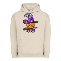 Pigment French Oak witch gnome with broom Urban Hoodie - BundleAndBundleShop
