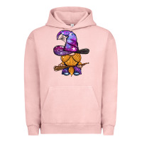 Pigment Salmon witch gnome with broom Urban Hoodie - BundleAndBundleShop