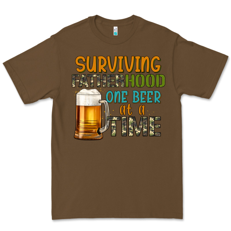 Surviving Fatherhood One Beer At A  Time Premium Tee by Artiststas | Teevron