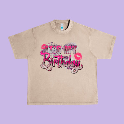 Urban Heavy Tee pink its my birthday
