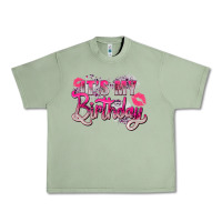 Oil Green pink its my birthday Urban Heavy Tee - Zillion Design Studio