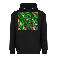 Black st patricks western brush strokes Heavyweight Hoodie - Artiststas