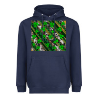 Navy st patricks western brush strokes Heavyweight Hoodie - Artiststas
