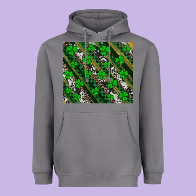 St Patricks Western Brush Strokes Heavyweight Hoodie Designed By Artiststas