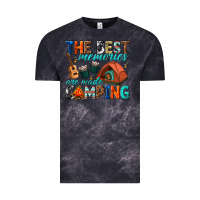 Cloud Black the best memories are made camping Vintage Tee - texasbilliewilder