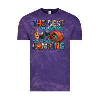 Cloud Purple the best memories are made camping Vintage Tee - texasbilliewilder
