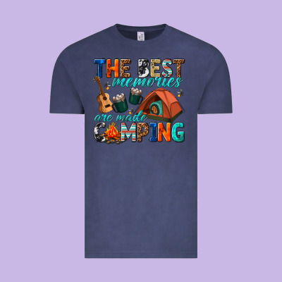 The Best Memories Are Made Camping Vintage Tee Designed By Texasbilliewilder