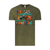 Vintage Olive the best memories are made camping Vintage Tee - texasbilliewilder
