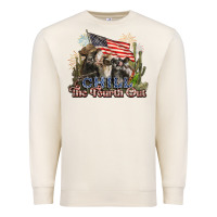 Sandshell chill the fourth out cows 4th july america Premium Sweatshirt - NancyCooperArtShop