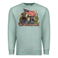 Seafoam chill the fourth out cows 4th july america Premium Sweatshirt - NancyCooperArtShop