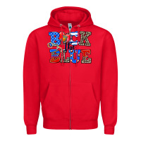 Red back the blue Zipper Hoodie - AdoDesignShop