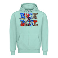Seafoam back the blue Zipper Hoodie - AdoDesignShop