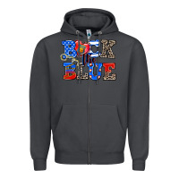 Smoke back the blue Zipper Hoodie - AdoDesignShop
