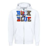 White back the blue Zipper Hoodie - AdoDesignShop