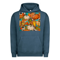 Pigment Midnight Navy fall pumpkin tumbler Urban Hoodie - BundleAndBundleShop