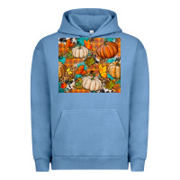 Pigment Pebble Blue fall pumpkin tumbler Urban Hoodie - BundleAndBundleShop