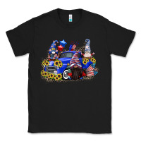 Black 4th of July gnomes with truck Classic Tee - CowGirlArtShop