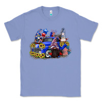 Colony Blue 4th of July gnomes with truck Classic Tee - CowGirlArtShop