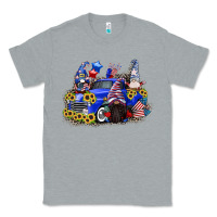 Heather Grey 4th of July gnomes with truck Classic Tee - CowGirlArtShop