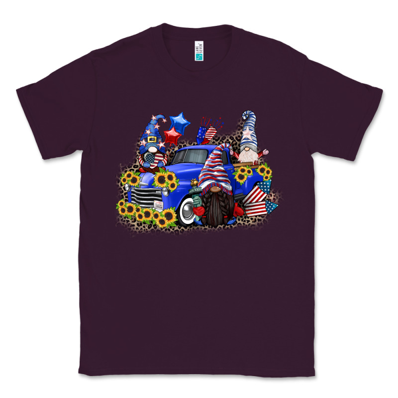 4th Of July Gnomes With Truck Classic Tee by CowGirlArtShop | Teevron