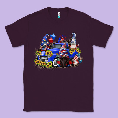 4th Of July Gnomes With Truck Classic Tee Designed By Cowgirlartshop