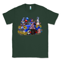 Sports Green 4th of July gnomes with truck Classic Tee - CowGirlArtShop