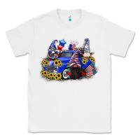 White 4th of July gnomes with truck Classic Tee - CowGirlArtShop