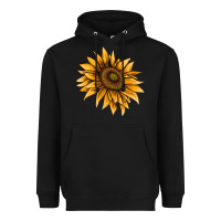 Black sunflower Heavyweight Hoodie - AdoDesignShop