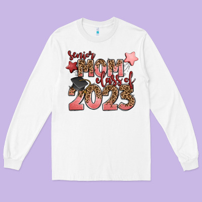 Senior Mom Class Of 2023 Long Sleeve Tee Designed By Zillion Design Studio