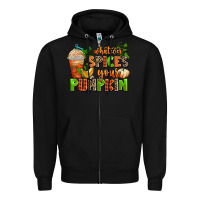 Black whatever spices your pumpkin Zipper Hoodie - AdoDesignShop