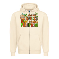 Sandshell whatever spices your pumpkin Zipper Hoodie - AdoDesignShop