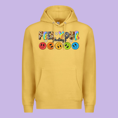 Feel Your Feelings Premium Hoodie Designed By Nancycooperartshop