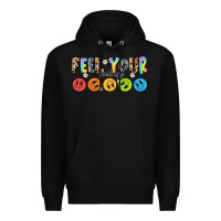 Black feel your feelings Premium Hoodie - NancyCooperArtShop