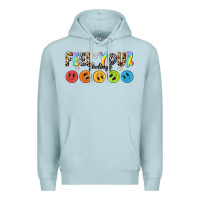 Blue Mist feel your feelings Premium Hoodie - NancyCooperArtShop