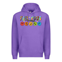 Purple feel your feelings Premium Hoodie - NancyCooperArtShop