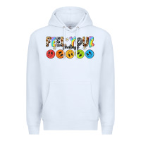 White feel your feelings Premium Hoodie - NancyCooperArtShop