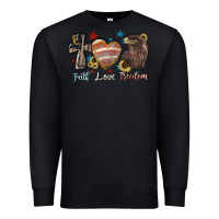 Black faith love freedom usa Premium Sweatshirt - NancyCooperArtShop