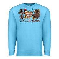 Ocean Blue faith love freedom usa Premium Sweatshirt - NancyCooperArtShop