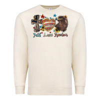 Sandshell faith love freedom usa Premium Sweatshirt - NancyCooperArtShop