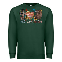 Sports Green faith love freedom usa Premium Sweatshirt - NancyCooperArtShop