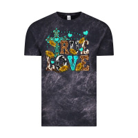 Cloud Black true love Vintage Tee - texasbilliewilder