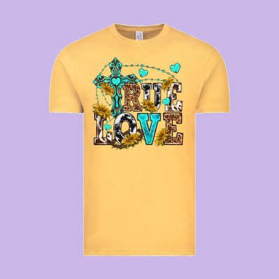 True Love Vintage Tee Designed By Texasbilliewilder