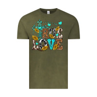 Vintage Olive true love Vintage Tee - texasbilliewilder