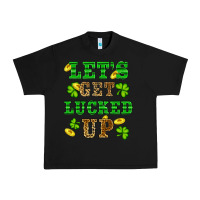Black st patricks day lets get lucked up Urban Heavy Tee - RanaPortraitStore