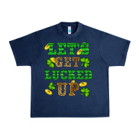 Navy st patricks day lets get lucked up Urban Heavy Tee - RanaPortraitStore