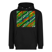 Black st patricks day leopard rainbow Heavyweight Hoodie - Artiststas