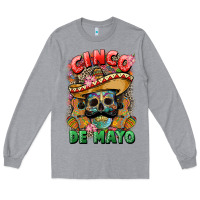 Heather Grey cinco de mayo (1) Long Sleeve Tee - CTS Tumbler Store