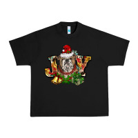 Black Christmas joy english bulldog Urban Heavy Tee - BarkalooDesign